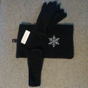 Winter Scarf, Gloves, and Ear Warmer Set NWT